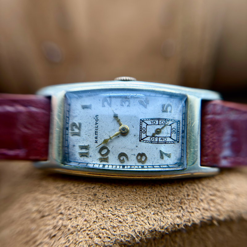 Hamilton Hamilton - Art Deco Tonneau [14K GOLD-FILLED] - No Reserve Price - H083846 - Men - 1930 vintage watch - image 21