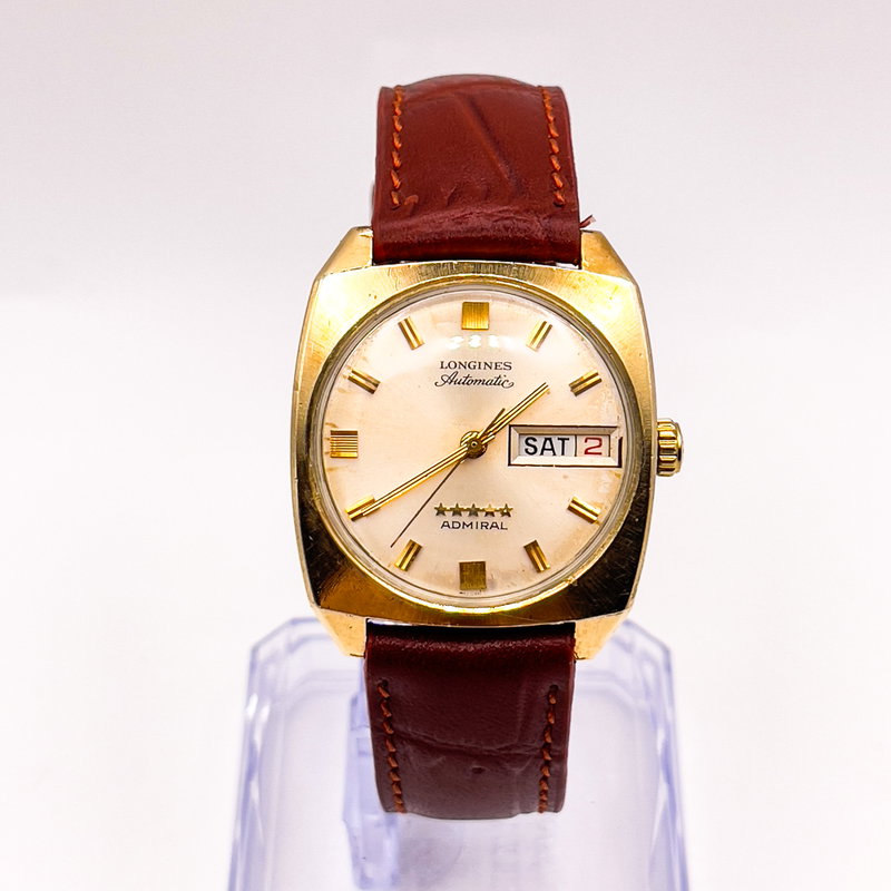 Longines Longines - Admiral Five Star "10k-GOLD FILLED" [Historic Engraving] - No reserve price - 2946-507 - Men - 1973 vintage watch - image 2