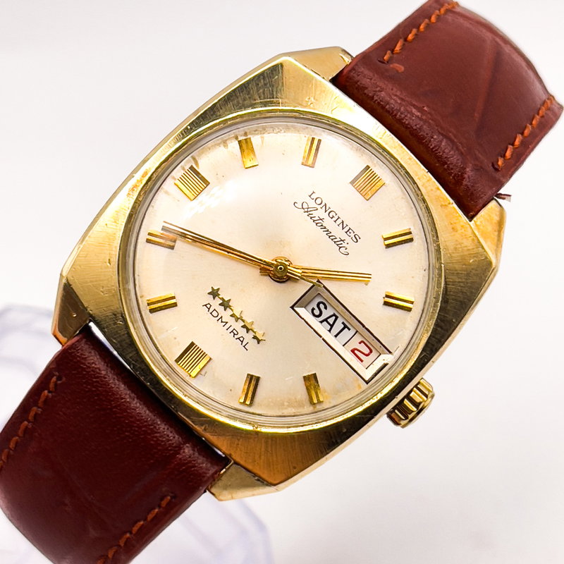 Longines Longines - Admiral Five Star "10k-GOLD FILLED" [Historic Engraving] - No reserve price - 2946-507 - Men - 1973 vintage watch - image 8