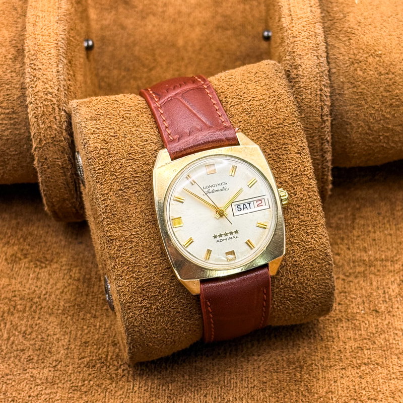 Longines Longines - Admiral Five Star "10k-GOLD FILLED" [Historic Engraving] - No reserve price - 2946-507 - Men - 1973 vintage watch - image 11