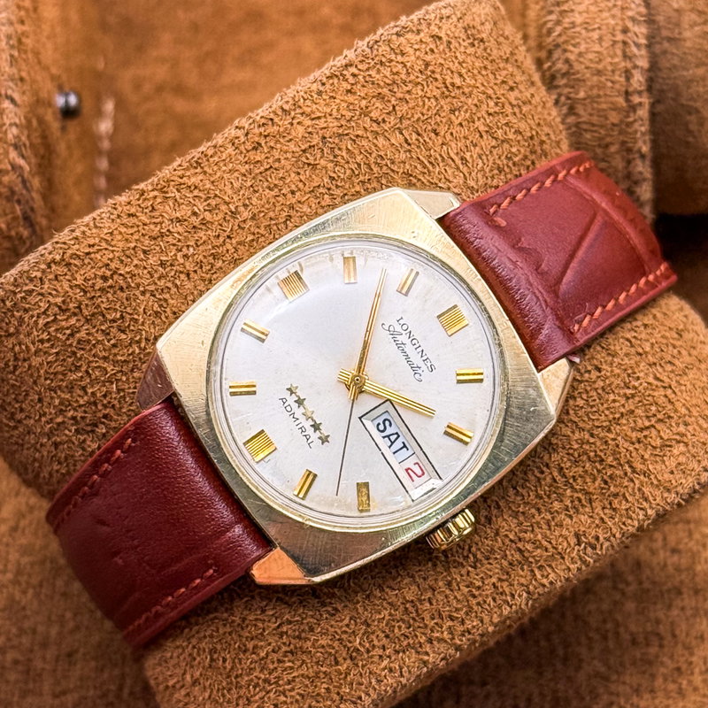 Longines Longines - Admiral Five Star "10k-GOLD FILLED" [Historic Engraving] - No reserve price - 2946-507 - Men - 1973 vintage watch - image 15