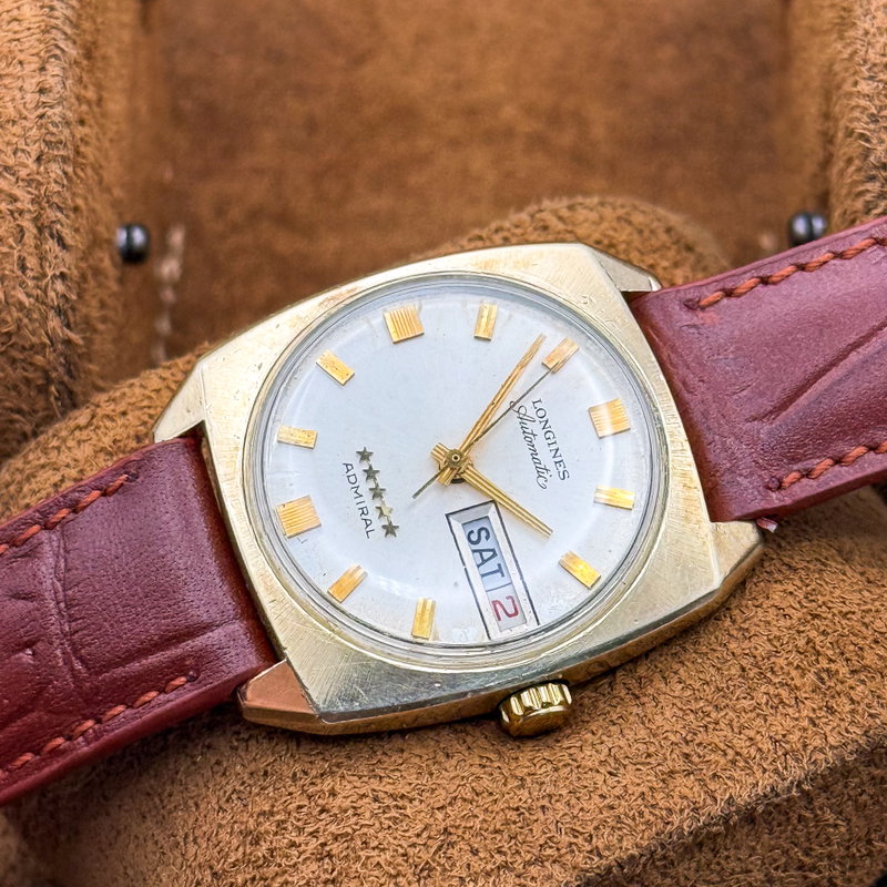 Longines Longines - Admiral Five Star "10k-GOLD FILLED" [Historic Engraving] - No reserve price - 2946-507 - Men - 1973 vintage watch - image 23