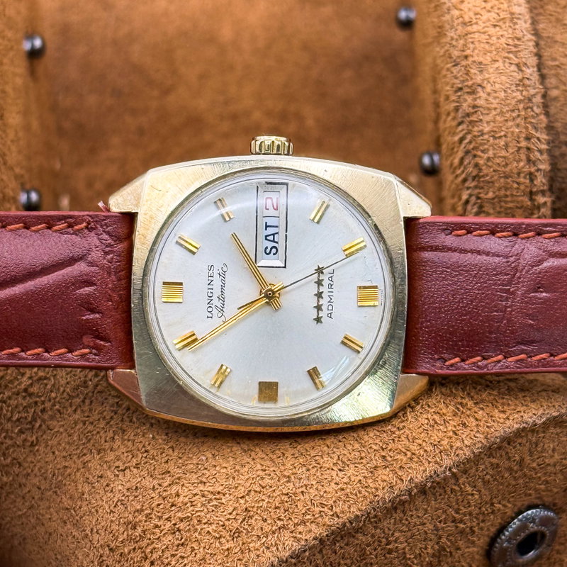 Longines Longines - Admiral Five Star "10k-GOLD FILLED" [Historic Engraving] - No reserve price - 2946-507 - Men - 1973 vintage watch - image 26
