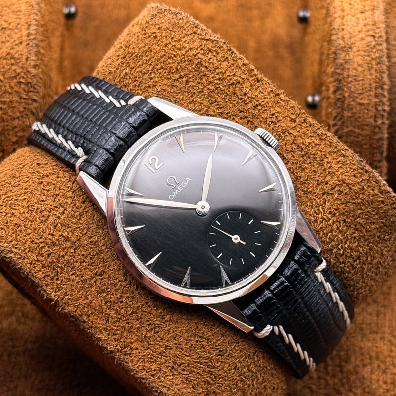 Omega Omega - Caliber 266 'black dial' - 2495-22 - Men - 1952 vintage watch - image 14