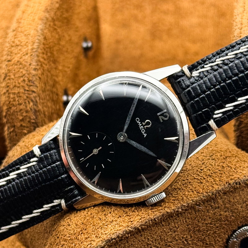 Omega Omega - Caliber 266 'black dial' - 2495-22 - Men - 1952 vintage watch - image 16