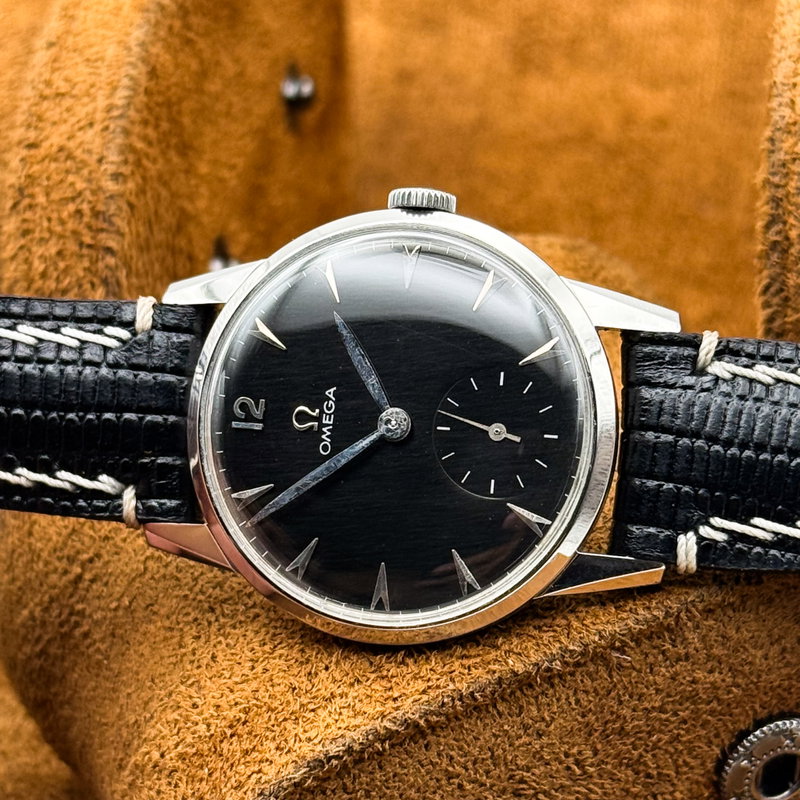 Omega Omega - Caliber 266 'black dial' - 2495-22 - Men - 1952 vintage watch - image 19