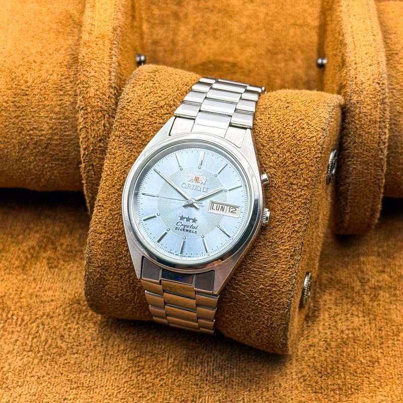 Orient Orient - Crystal Triple Star - No reserve price - EM04-D0 CA - Men - 1980-1989 vintage watch - image 13