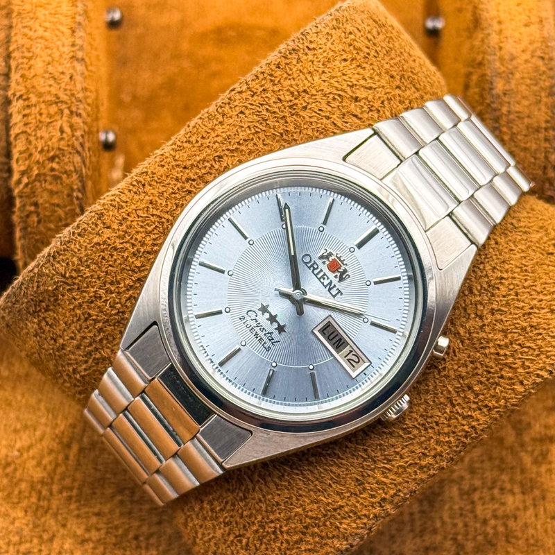 Orient Orient - Crystal Triple Star - No reserve price - EM04-D0 CA - Men - 1980-1989 vintage watch - image 15