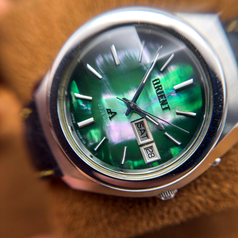 Orient Orient - Chrono Ace "Vivid Green Sunburst" 放光 – Hōkō – Emitted Light - No reserve price - Men - 1970-1979  vintage watch - image 20