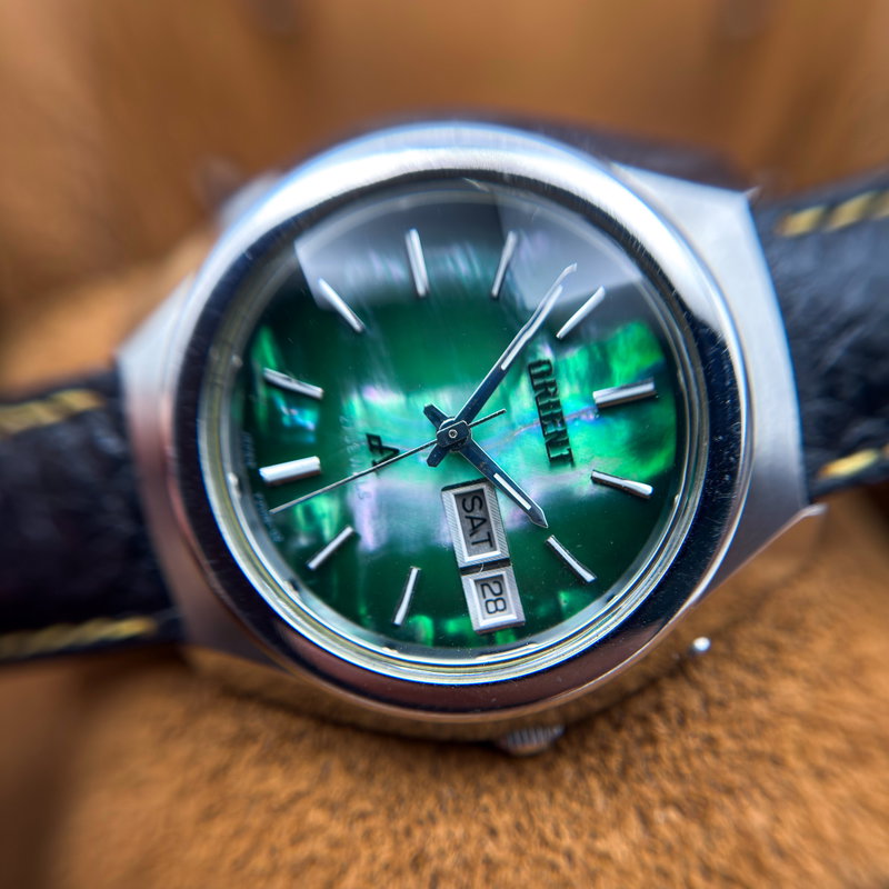 Orient Orient - Chrono Ace "Vivid Green Sunburst" 放光 – Hōkō – Emitted Light - No reserve price - Men - 1970-1979  vintage watch - image 22