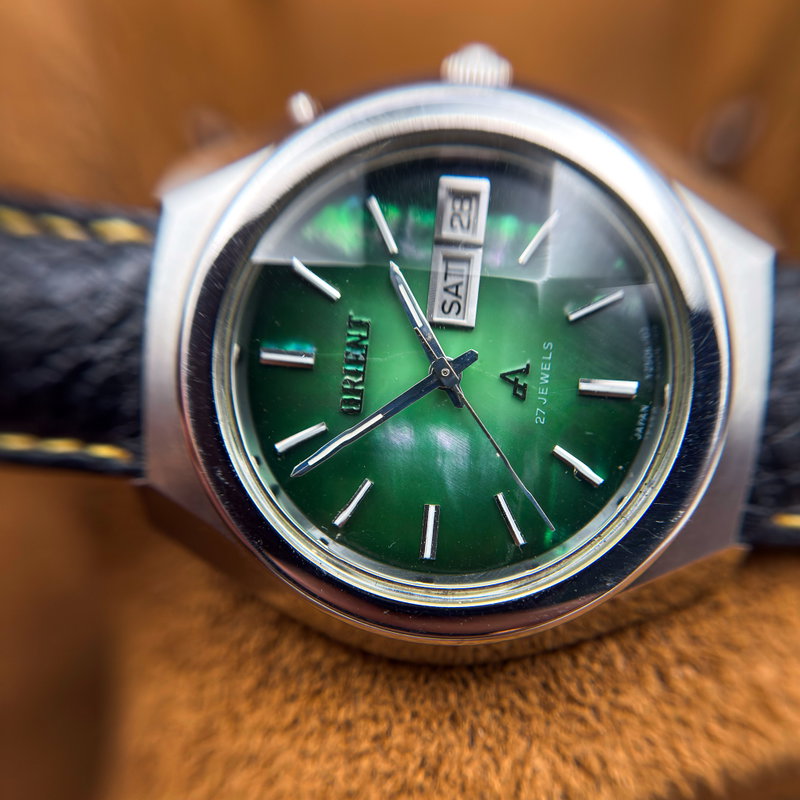 Orient Orient - Chrono Ace "Vivid Green Sunburst" 放光 – Hōkō – Emitted Light - No reserve price - Men - 1970-1979  vintage watch - image 24