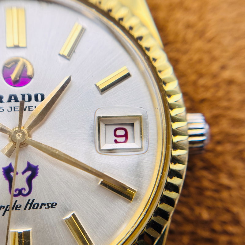 Rado Rado - Purple Horse - No reserve price - 11762 - Men - 1970-1979 vintage watch - image 9