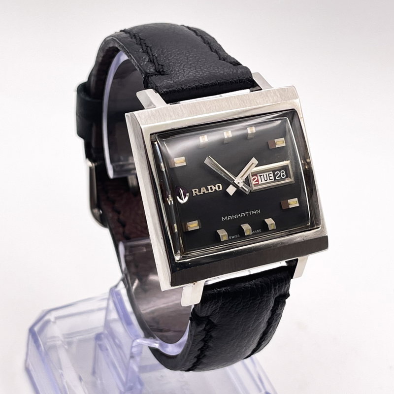 Rado Rado - Manhattan - Sin precio de reserva - "Graphite Noir" Automatic - Hombre - 1969 vintage watch - image 3
