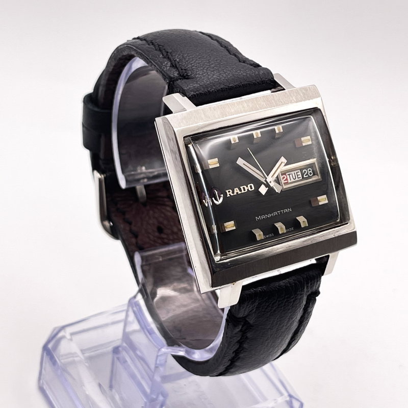 Rado Rado - Manhattan - Sin precio de reserva - "Graphite Noir" Automatic - Hombre - 1969 vintage watch - image 4