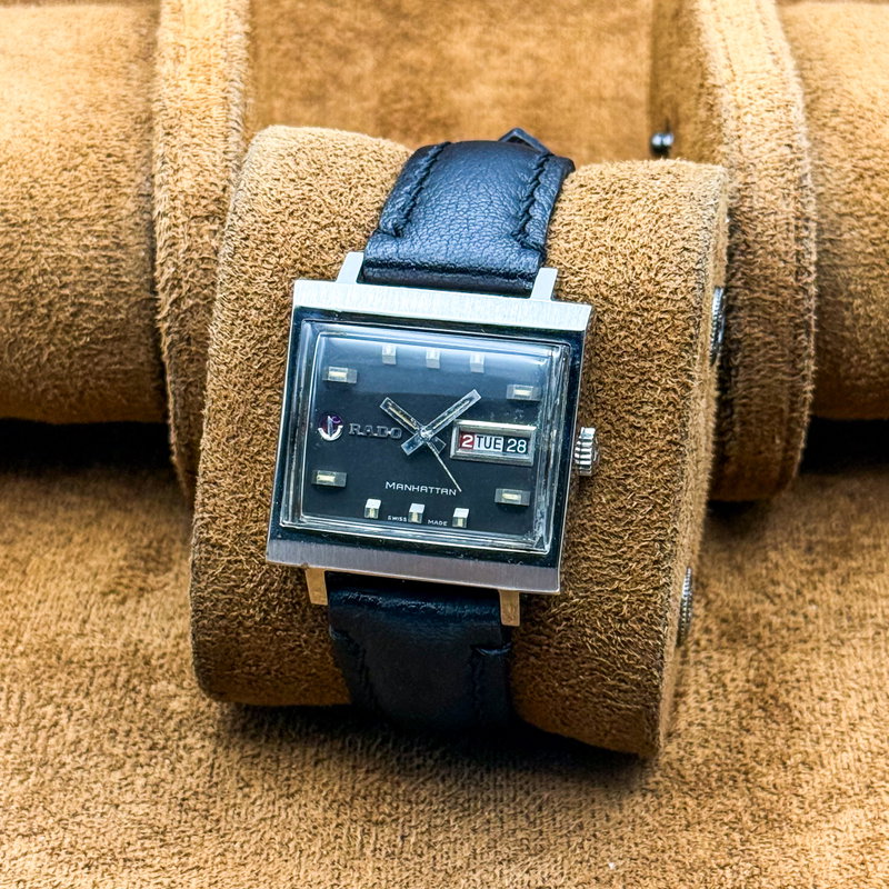 Rado Rado - Manhattan - Sin precio de reserva - "Graphite Noir" Automatic - Hombre - 1969 vintage watch - image 10