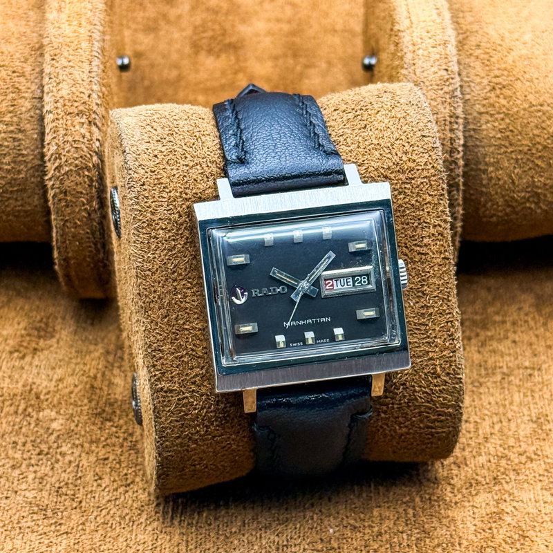 Rado Rado - Manhattan - Sin precio de reserva - "Graphite Noir" Automatic - Hombre - 1969 vintage watch - image 12