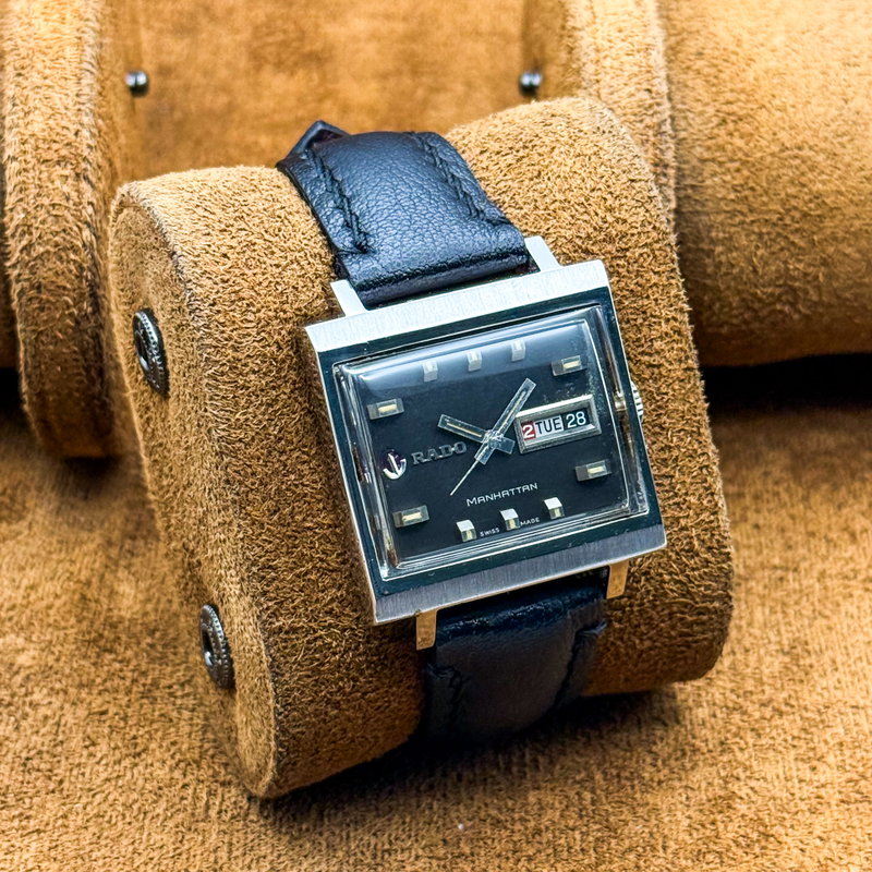 Rado Rado - Manhattan - Sin precio de reserva - "Graphite Noir" Automatic - Hombre - 1969 vintage watch - image 13