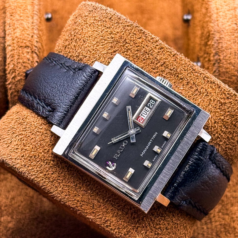 Rado Rado - Manhattan - Sin precio de reserva - "Graphite Noir" Automatic - Hombre - 1969 vintage watch - image 15