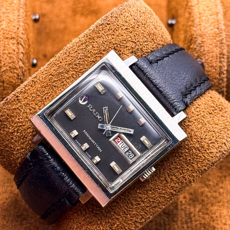 Rado Rado - Manhattan - Sin precio de reserva - "Graphite Noir" Automatic - Hombre - 1969 vintage watch - image 16