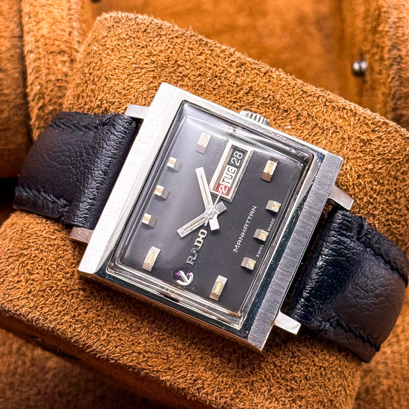 Rado Rado - Manhattan - Sin precio de reserva - "Graphite Noir" Automatic - Hombre - 1969 vintage watch - image 17