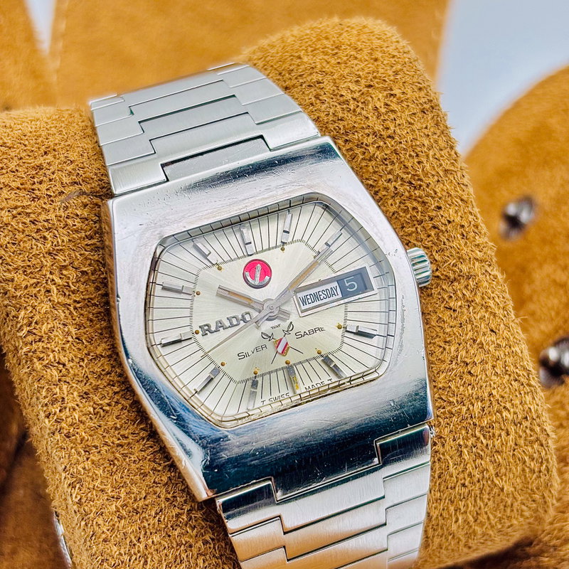 Rado Rado - Silver Sabre - No reserve price - Caliber ETA 2798 - Men - 1970-1979 vintage watch - image 3
