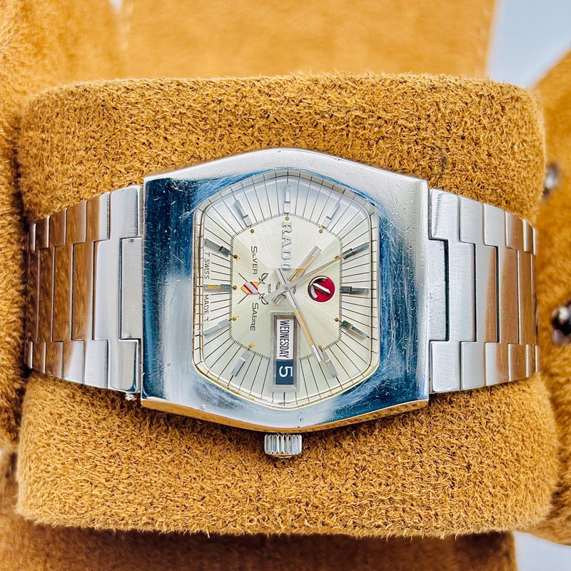 Rado Rado - Silver Sabre - No reserve price - Caliber ETA 2798 - Men - 1970-1979 vintage watch - image 12