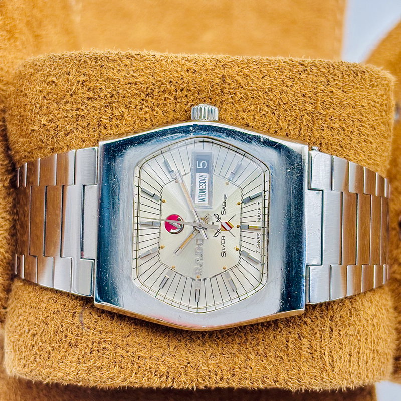 Rado Rado - Silver Sabre - No reserve price - Caliber ETA 2798 - Men - 1970-1979 vintage watch - image 13