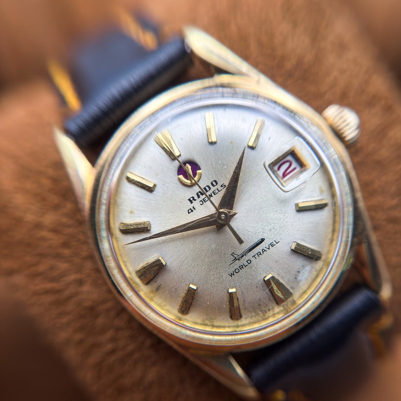Rado Rado - World Travel - No reserve price - 343942 - Men - 1970-1979  vintage watch - image 21