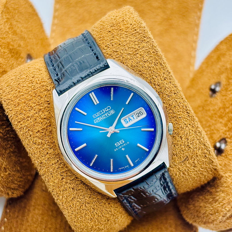 Seiko Seiko - Actus "Lucid Blue Sunburst" 青嵐 (Ao Arashi) – Blue Storm - No Reserve Price - 6106-8670 - Men - 1975 vintage watch - image 3