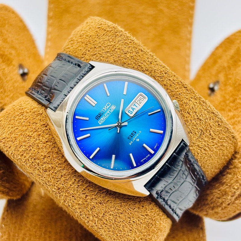 Seiko Seiko - Actus "Lucid Blue Sunburst" 青嵐 (Ao Arashi) – Blue Storm - No Reserve Price - 6106-8670 - Men - 1975 vintage watch - image 2