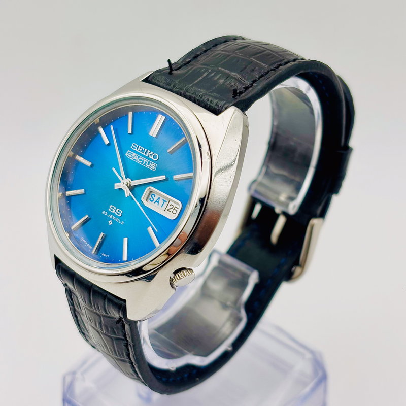 Seiko Seiko - Actus "Lucid Blue Sunburst" 青嵐 (Ao Arashi) – Blue Storm - No Reserve Price - 6106-8670 - Men - 1975 vintage watch - image 25