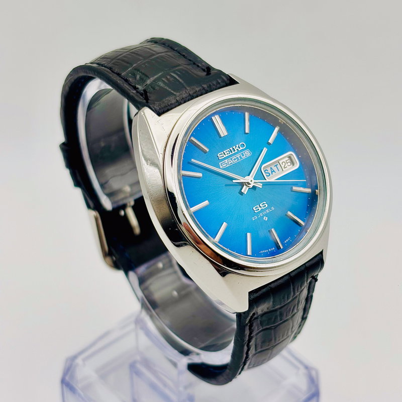 Seiko Seiko - Actus "Lucid Blue Sunburst" 青嵐 (Ao Arashi) – Blue Storm - No Reserve Price - 6106-8670 - Men - 1975 vintage watch - image 31
