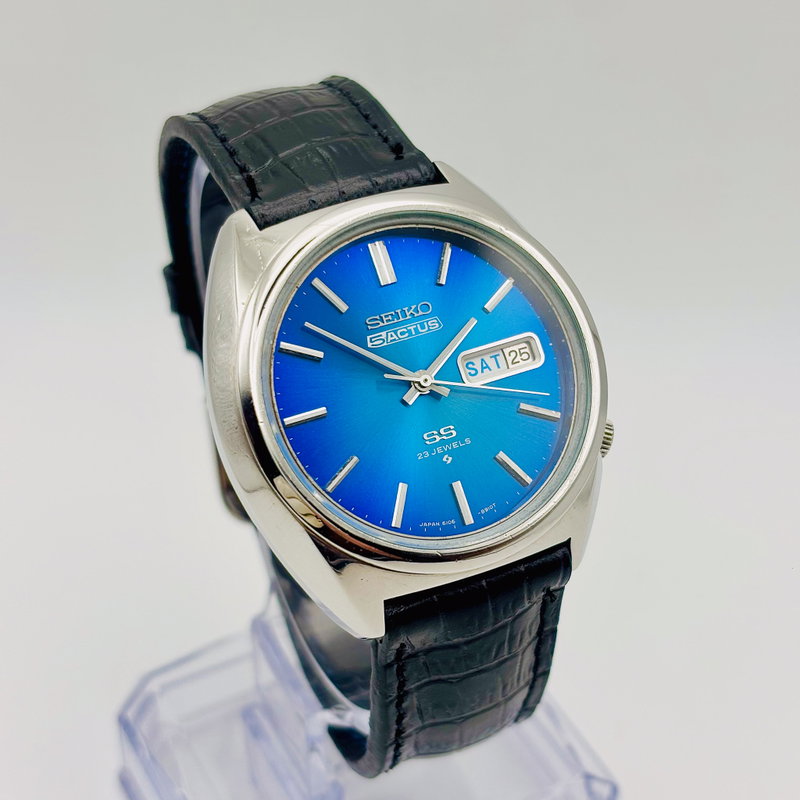 Seiko Seiko - Actus "Lucid Blue Sunburst" 青嵐 (Ao Arashi) – Blue Storm - No Reserve Price - 6106-8670 - Men - 1975 vintage watch - image 32