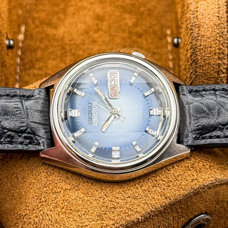 Seiko Seiko - 5Actus "Gradient Blue Sunburst" - No reserve price - 7019-7060 - Men - 1973 vintage watch - image 8