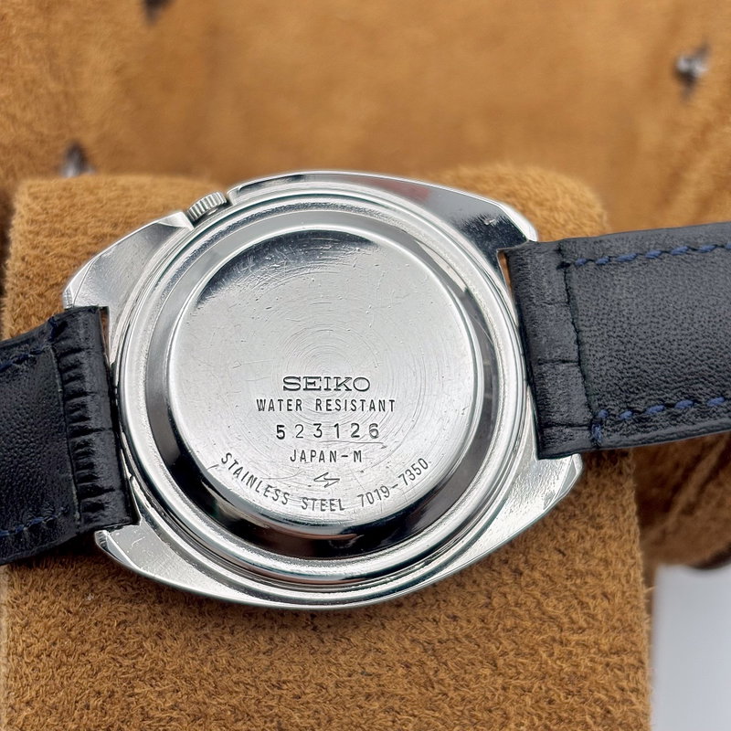 Seiko Seiko - Actus "Blue Sunburst" [Near-Mint] 光跡 (Kōseki) – Trace of Light - No Reserve Price - 7019-7350 - Men - 1975 vintage watch - image 14