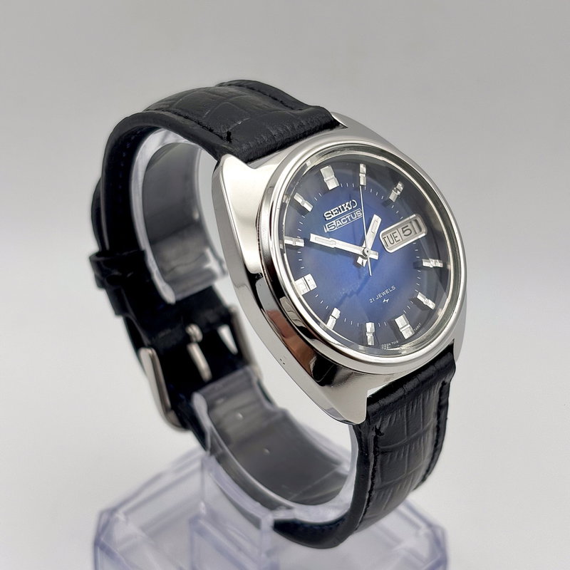 Seiko Seiko - Actus "Blue Sunburst" [Near-Mint] 光跡 (Kōseki) – Trace of Light - No Reserve Price - 7019-7350 - Men - 1975 vintage watch - image 29