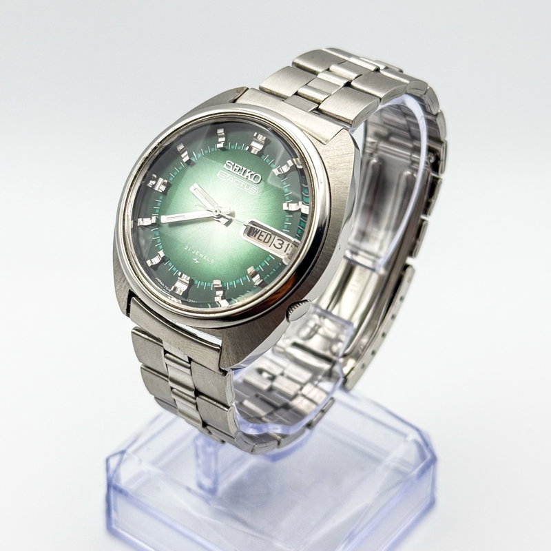 Seiko Seiko - 5 Actus 'Gradient Green Sunburst' 光資 (Kōshi) – Resourceful Light - No reserve price - 7019-7210 - Men - 1973 vintage watch - image 3