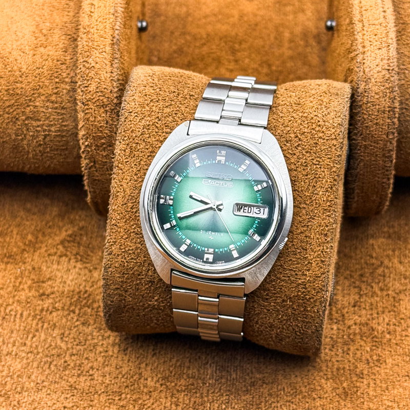 Seiko Seiko - 5 Actus 'Gradient Green Sunburst' 光資 (Kōshi) – Resourceful Light - No reserve price - 7019-7210 - Men - 1973 vintage watch - image 11