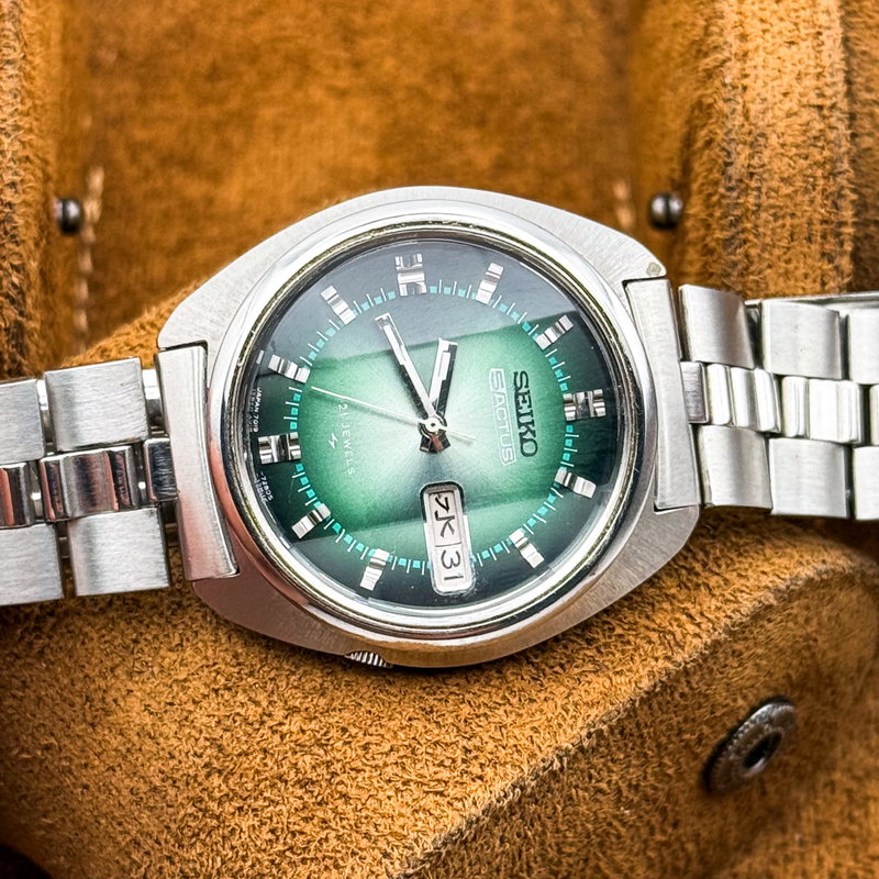 Seiko Seiko - 5 Actus 'Gradient Green Sunburst' 光資 (Kōshi) – Resourceful Light - No reserve price - 7019-7210 - Men - 1973 vintage watch - image 20