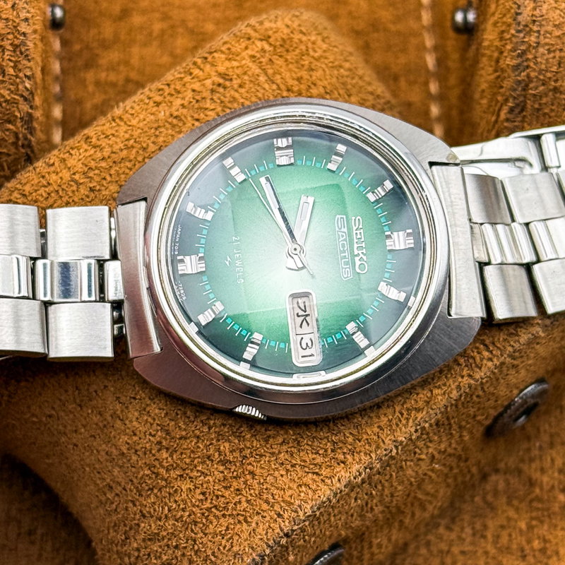 Seiko Seiko - 5 Actus 'Gradient Green Sunburst' 光資 (Kōshi) – Resourceful Light - No reserve price - 7019-7210 - Men - 1973 vintage watch - image 21