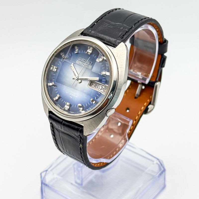 Seiko Seiko - 5 Actus "Gradient Vivid Blue Sunburst" 光宙 (Kōchū) – Cosmic Light - No reserve price - 7019-7290 - Men - 1974 vintage watch - image 4