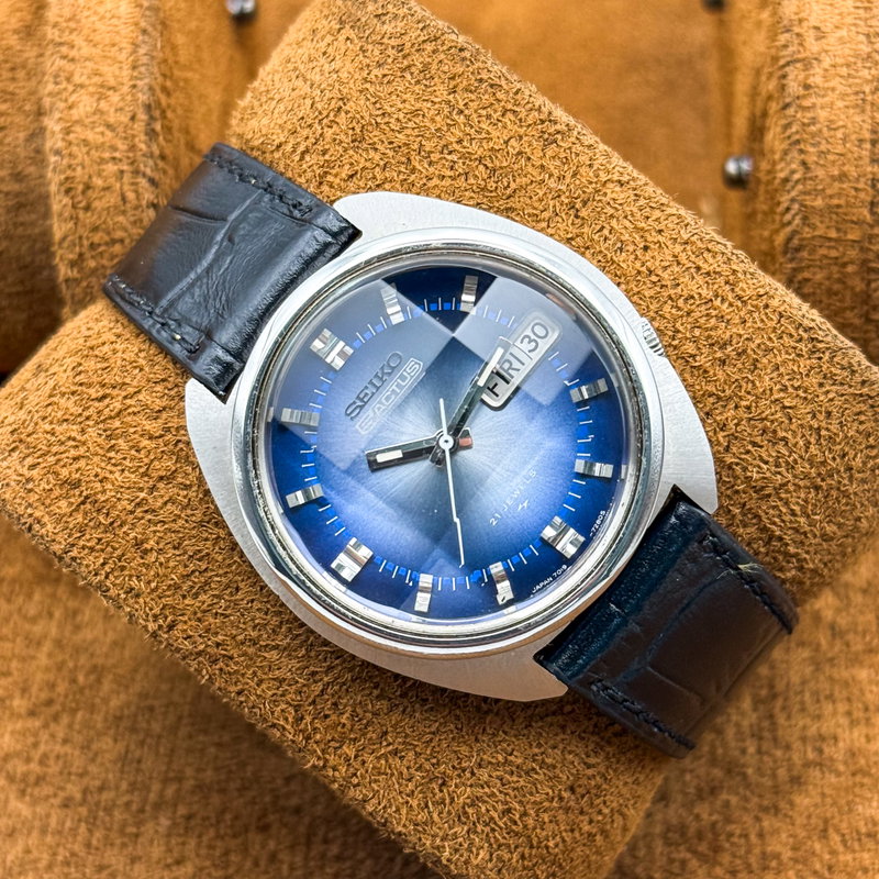 Seiko Seiko - 5 Actus "Gradient Vivid Blue Sunburst" 光宙 (Kōchū) – Cosmic Light - No reserve price - 7019-7290 - Men - 1974 vintage watch - image 14