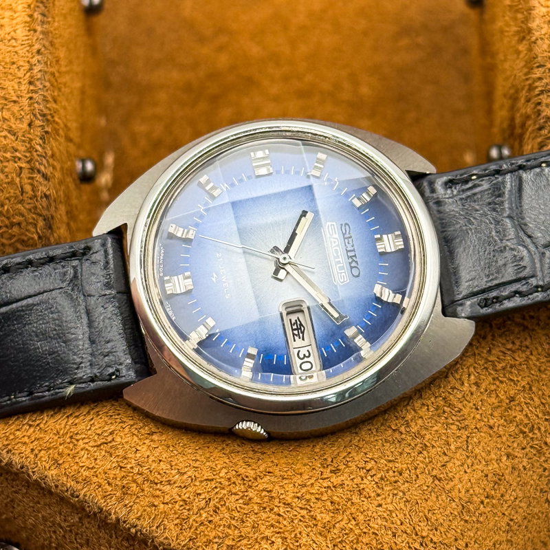 Seiko Seiko - 5 Actus "Gradient Vivid Blue Sunburst" 光宙 (Kōchū) – Cosmic Light - No reserve price - 7019-7290 - Men - 1974 vintage watch - image 21