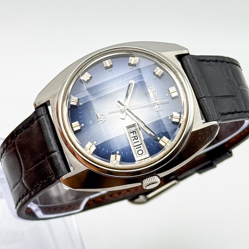 Seiko Seiko - Lord Matic "Gradient Blue Sunburst" 蒼影 (Sōei) – Blue Shadow - No reserve price - 5606-7230 - Men - 1973 vintage watch - image 9