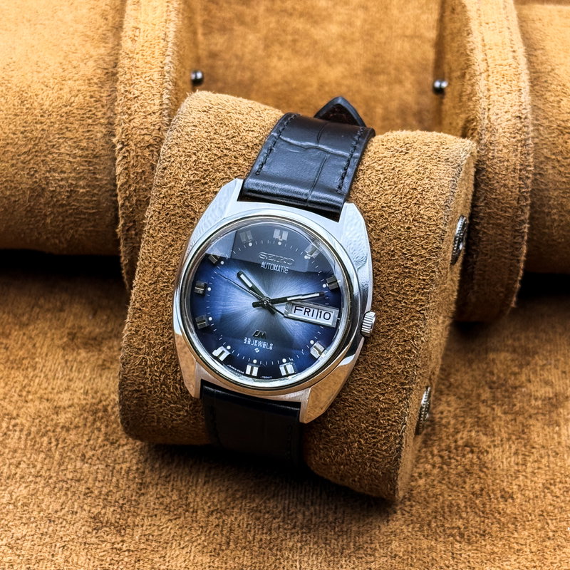 Seiko Seiko - Lord Matic "Gradient Blue Sunburst" 蒼影 (Sōei) – Blue Shadow - No reserve price - 5606-7230 - Men - 1973 vintage watch - image 12