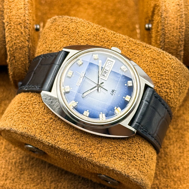 Seiko Seiko - Lord Matic "Gradient Blue Sunburst" 蒼影 (Sōei) – Blue Shadow - No reserve price - 5606-7230 - Men - 1973 vintage watch - image 15