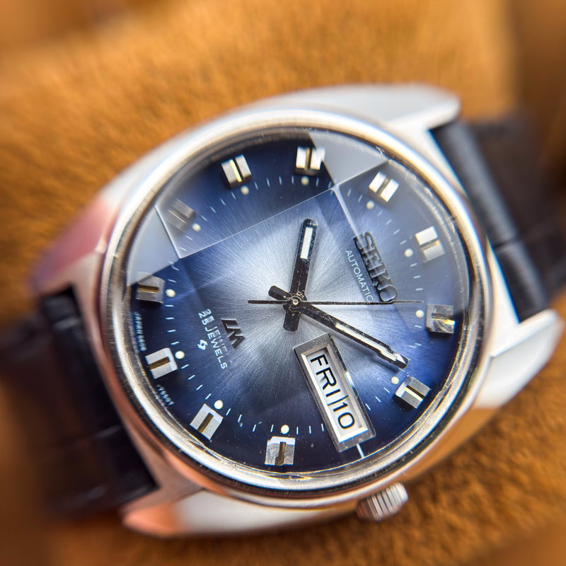 Seiko Seiko - Lord Matic "Gradient Blue Sunburst" 蒼影 (Sōei) – Blue Shadow - No reserve price - 5606-7230 - Men - 1973 vintage watch - image 23