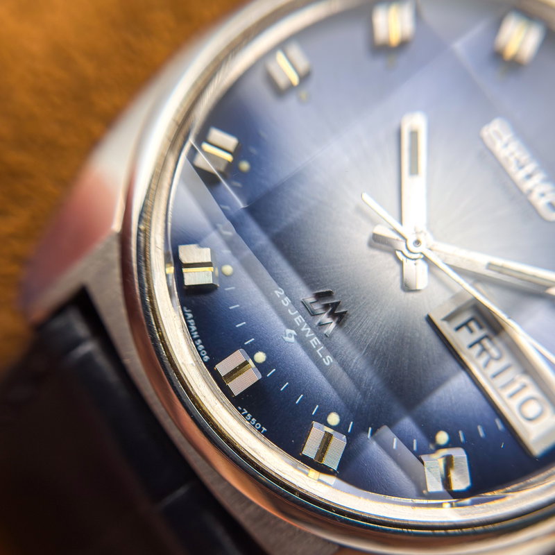 Seiko Seiko - Lord Matic "Gradient Blue Sunburst" 蒼影 (Sōei) – Blue Shadow - No reserve price - 5606-7230 - Men - 1973 vintage watch - image 26