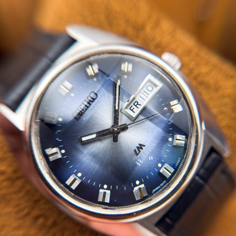 Seiko Seiko - Lord Matic "Gradient Blue Sunburst" 蒼影 (Sōei) – Blue Shadow - No reserve price - 5606-7230 - Men - 1973 vintage watch - image 27