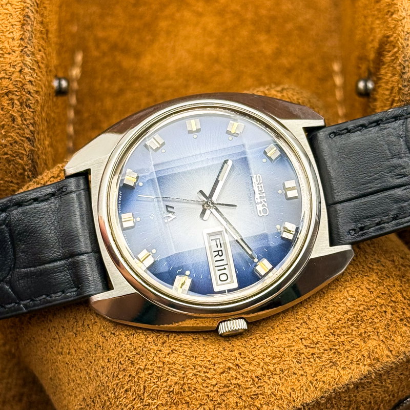 Seiko Seiko - Lord Matic "Gradient Blue Sunburst" 蒼影 (Sōei) – Blue Shadow - No reserve price - 5606-7230 - Men - 1973 vintage watch - image 29